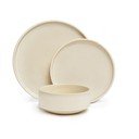 Malia 18 db-os krémszínű agyagkerámia étkészlet - Bonami selection