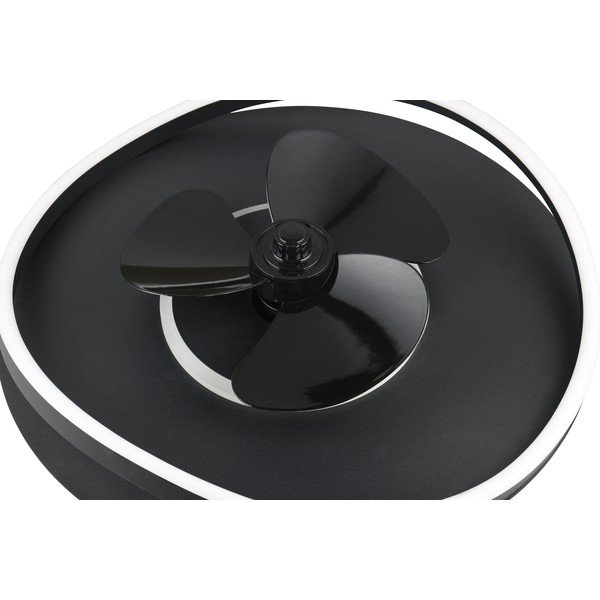 Matt fekete LED mennyezeti lámpa Sortland – Trio-image-4