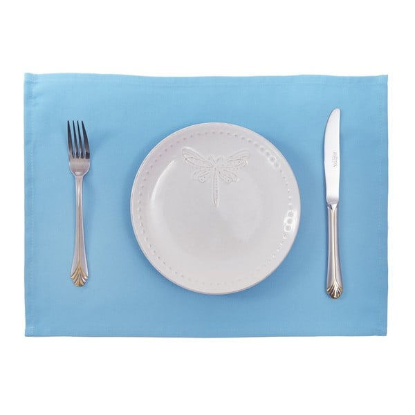 Simply Blue türkiz tányéralátét szett, 2 darab, 45 x 33 cm - Apolena