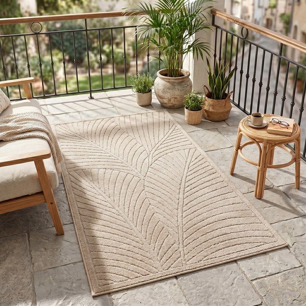 Bézs kültéri-beltéri futószőnyeg 80x250 cm Nova 1203 – Ayyildiz Carpets-image-1