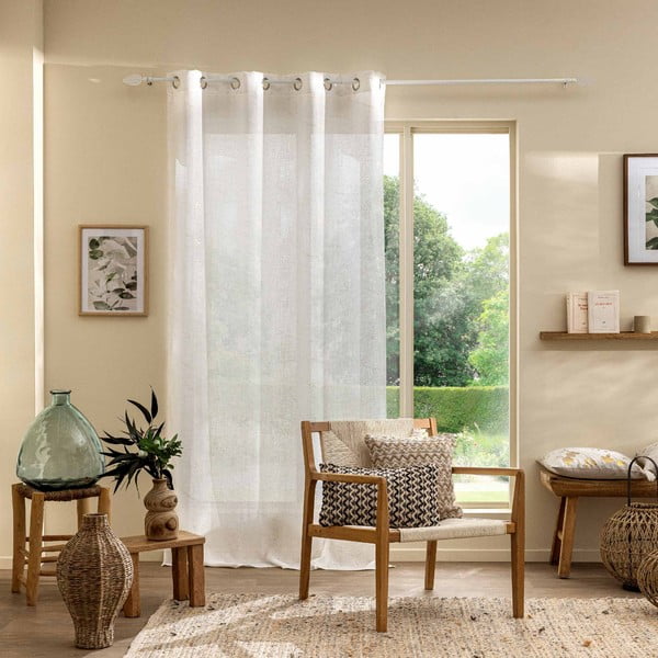 Bézs fényáteresztő függöny 140x280 cm Marius – douceur d'intérieur-image-1