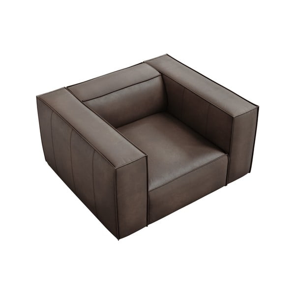 Barna bőr fotel Madame – Windsor & Co Sofas-image-3