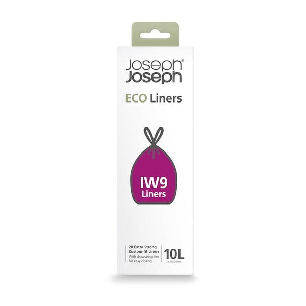 Összehúzható szemeteszsák készlet 20 db-os 10 l Eco Grey – Joseph Joseph