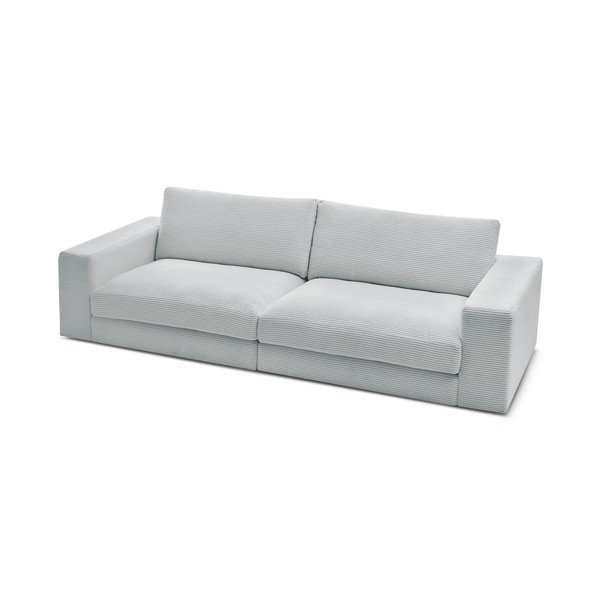 Világosszürke kordbársony kanapé 274 cm Leonard – Bobochic Paris-image-4