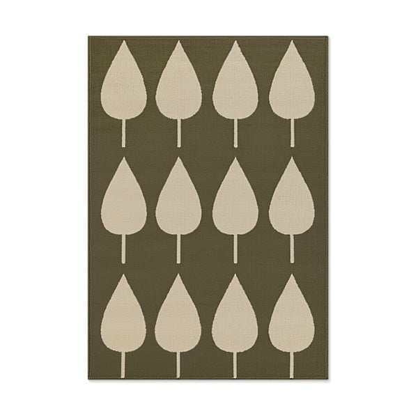 Khaki gyerek szőnyeg 120x170 cm Lovely Leaves – Hanse Home