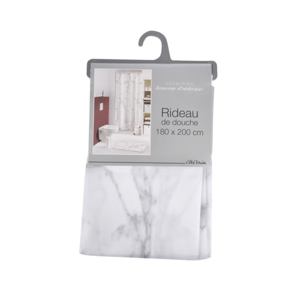 Zuhanyfüggöny 180x200 cm Marbre – douceur d'intérieur-image-1