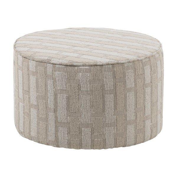 Bézs zsenília puff Sarli – WOOOD