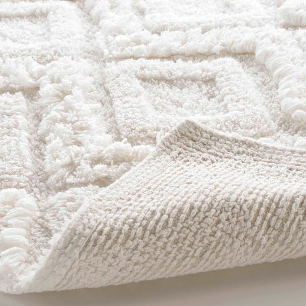 Fehér fürdőszobai kilépő 50x80 cm Ikatis – douceur d'intérieur-image-3