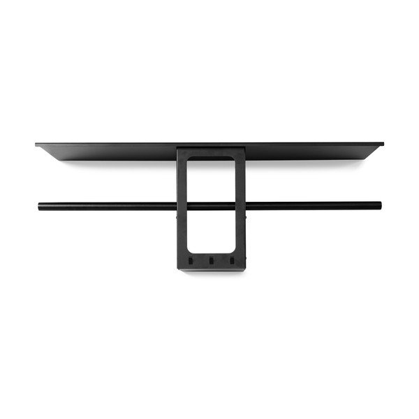Fekete acél fali fogas polccal 100 cm Luno Small – Spinder Design-image-3