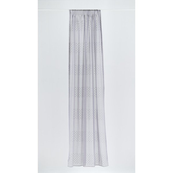Szürke átlátszó függöny 140x260 cm Aurea – Mendola Fabrics-image-1