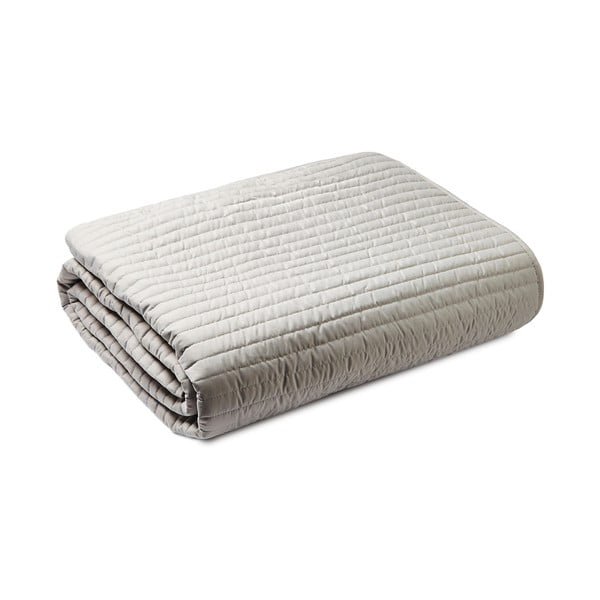 Szürke steppelt ágytakaró franciaágyra 220x230 cm – Bianca