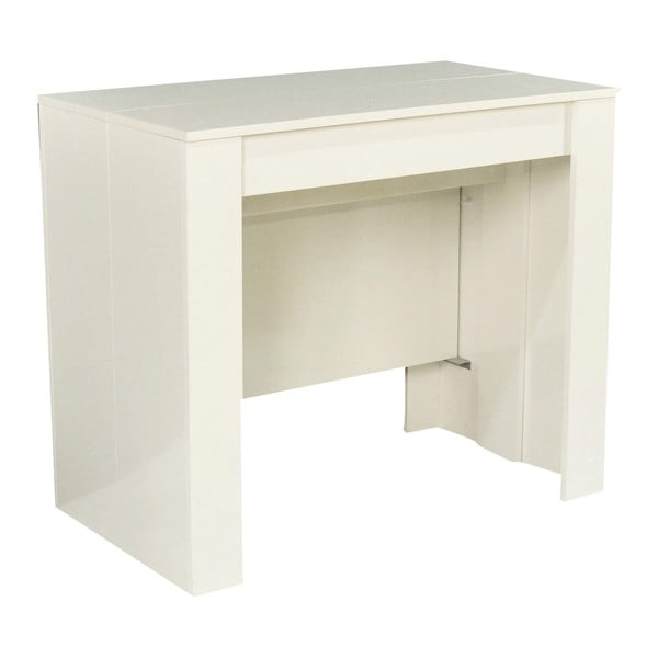 Glossy fehér kinyitható konzolasztal - Evergreen House