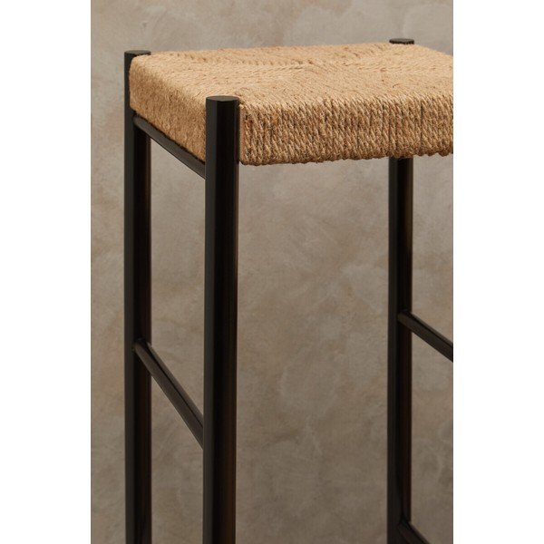 Fekete-natúr színű bükkfa bárszék (ülésmagasság 72 cm) Bandar – Premier Housewares-image-4