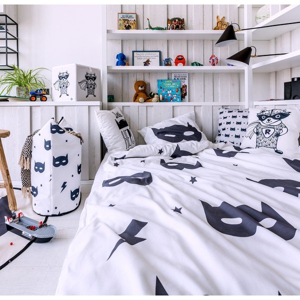 Hero gyerek pamut-szatén ágyneműhuzat, 100 x 130 cm - Butter Kings-image-1