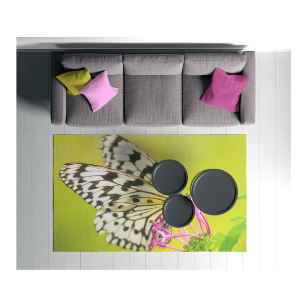 Suzzo Butterfly zöld szőnyeg, 100 x 150 cm - Oyo home