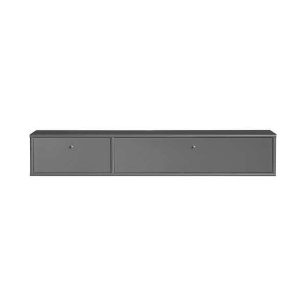 Antracitszürke TV-állvány 136x22 cm Mistral – Hammel Furniture