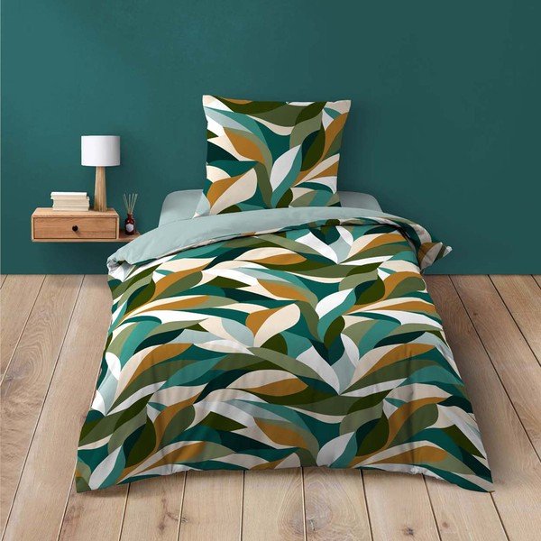 Egyszemélyes pamut ágyneműhuzat 140x200 cm Swan – douceur d'intérieur