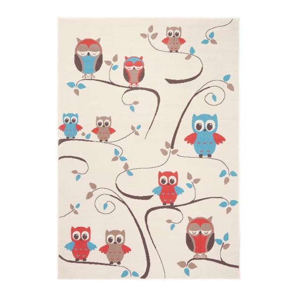 Owl piros-kék gyerekszőnyeg, 140 x 200 cm - Zala Living