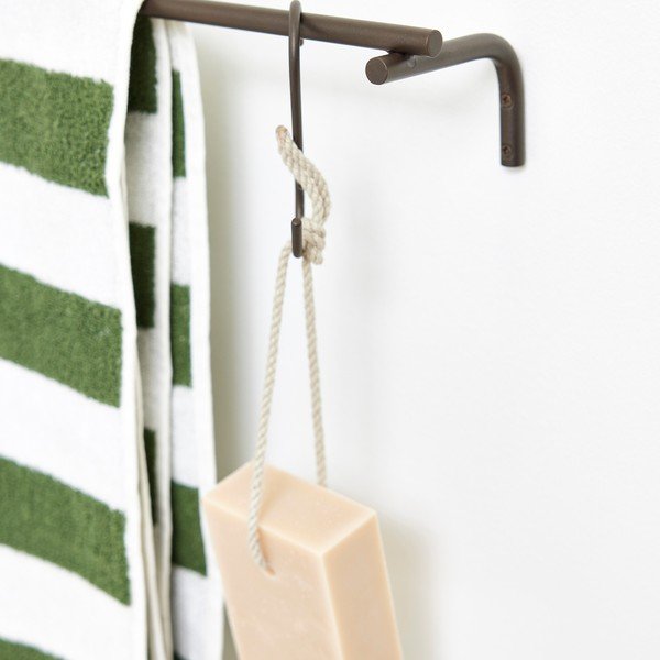 Barna fali rozsdamentes acél törölközőtartó Pieni – OYOY Living Design-image-2