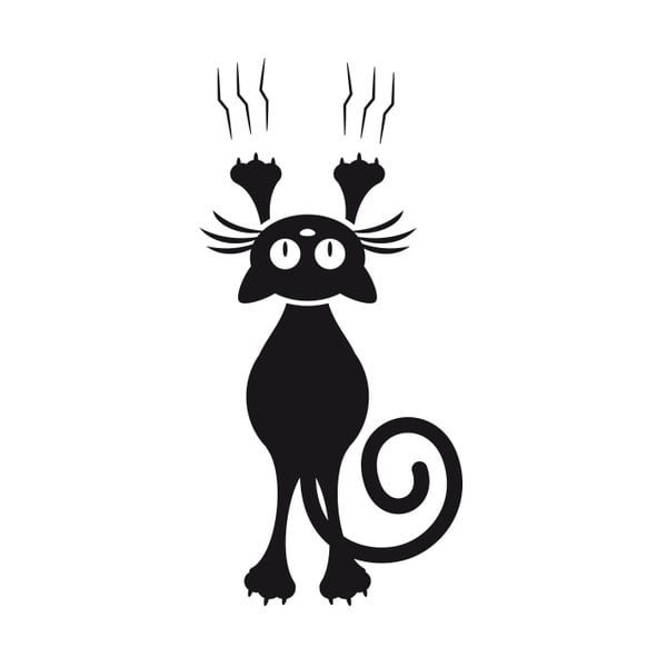 Fanastick Cat And The Door öntapadós matrica-image-2