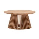 Irune teakfa dohányzóasztal, ⌀ 80 cm - Kave Home
