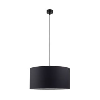 Mika fekete függőlámpa ezüstszínű lámpabelsővel, ⌀ 50 cm - Sotto Luce