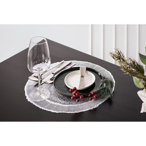 Tányéralátét ezüst színben, ⌀ 38 cm - Tiseco Home Studio-image-1