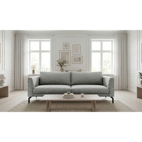 Világosszürke kanapé 216 cm Gomero – Scandic-image-1