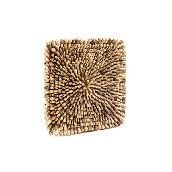 Bee teakfa fali dekoráció, 70 x 70 cm - WOOX LIVING-image-2