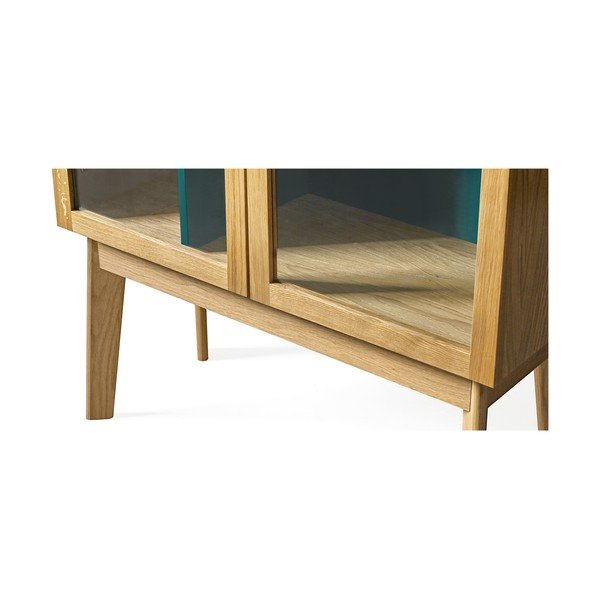 Avon türkizkék könyvszekrény/tálalószekrény - Woodman-image-4