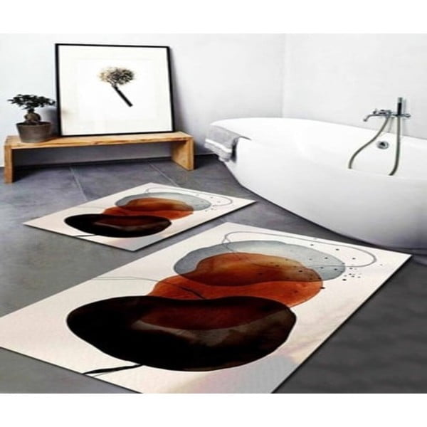 Fürdőszobai kilépő szett 2 db-os 60x100 cm Art Post Modern – Mila Home-image-1