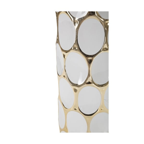 Fehér-aranyszínű kerámia asztali lámpa textil búrával (magasság 56 cm) Glam Carv – Mauro Ferretti-image-4