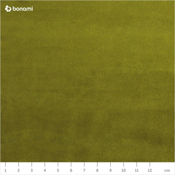 Lento zöld bársony sarokkanapé fekete lábakkal, bal oldali - Kooko Home-image-1