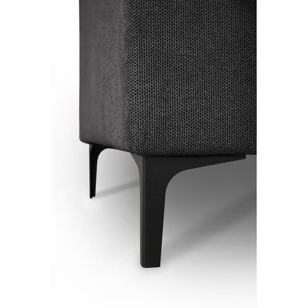 Antracitszürke zsenília sarokkanapé (bal oldali-U alakú) Fabian – Scandic-image-4