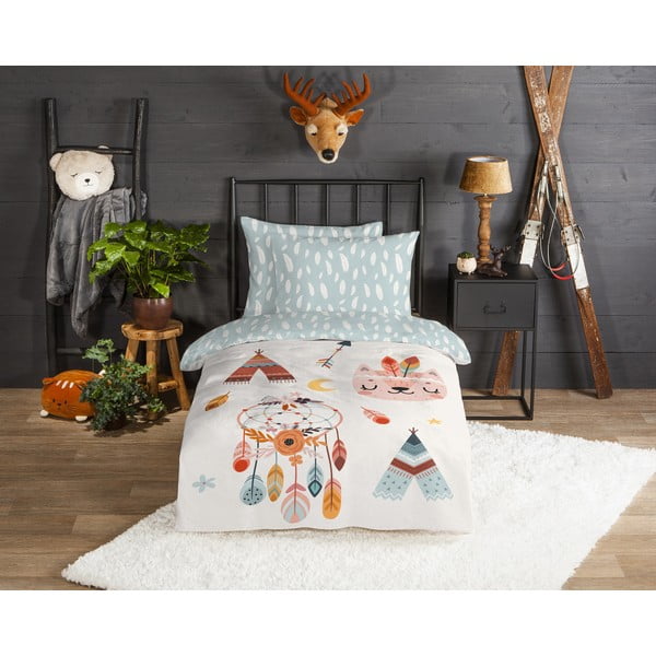 Egyszemélyes flanel gyerek ágyneműhuzat 140x200 cm Dreamy – Good Morning-image-1