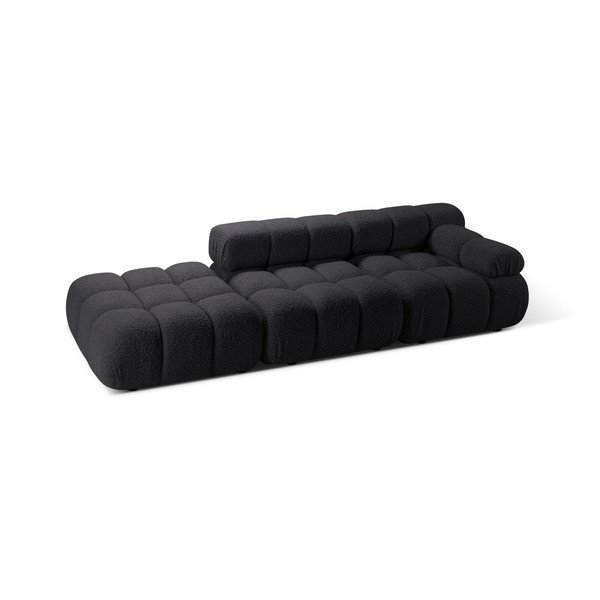 Antracitszürke buklé moduláris kanapé 288 cm Bellis – Micadoni -image-3