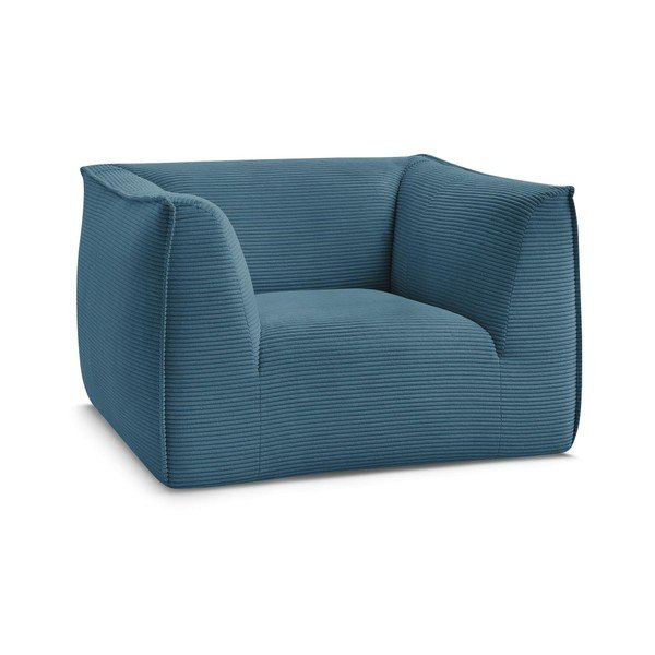 Kék kordbársony fotel Giorgia – Bobochic Paris