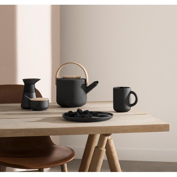 Fekete kőedény teáskanna 1,25 l Theo – Stelton-image-1