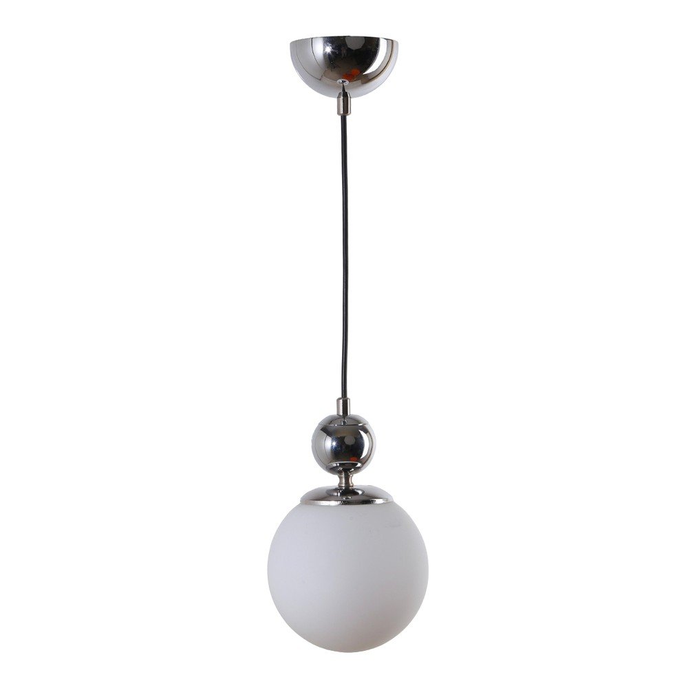 Ezüstszínű függőlámpa üveg búrával ø 15 cm Marble  Squid Lighting