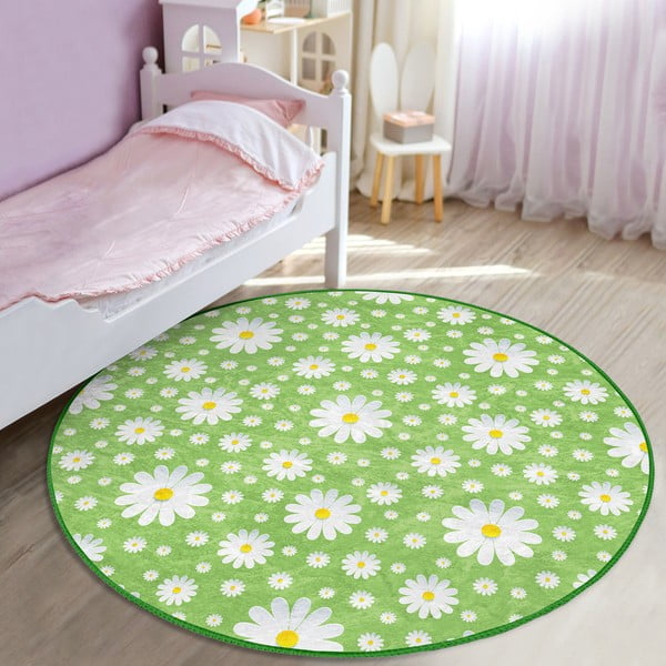 Zöld gyerek szőnyeg ø 120 cm Comfort – Mila Home-image-1