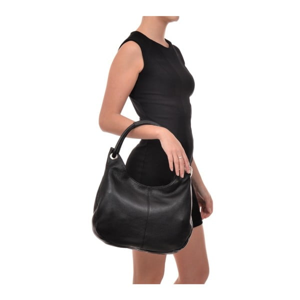 Giuliya fekete bőr kézitáska - Carla Ferreri-image-4