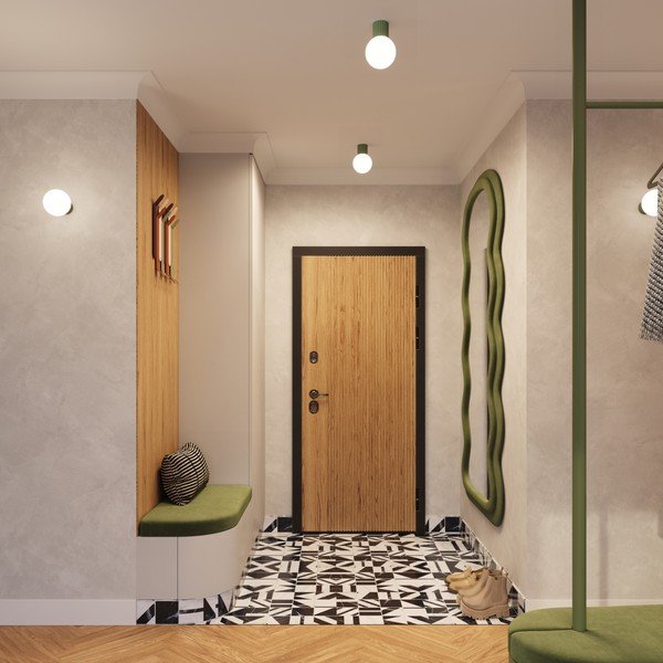 Zöld mennyezeti lámpa üveg búrával ø 12 cm Orbital – Sollux-image-3