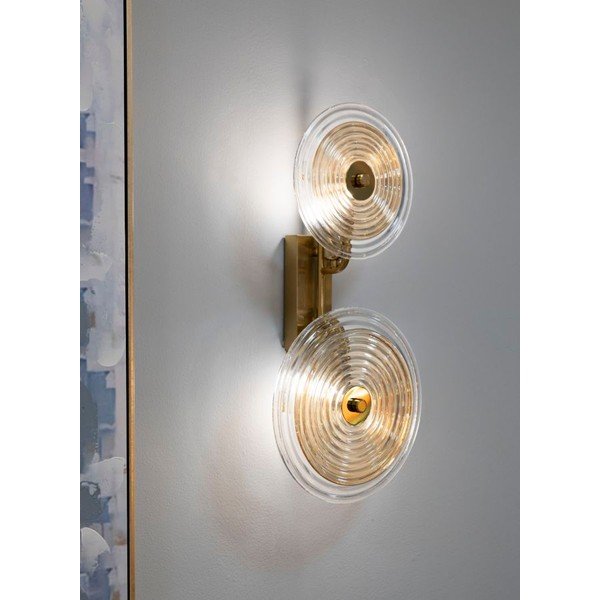 Aranyszínű üveg fali lámpa Venice – Mauro Ferretti-image-1