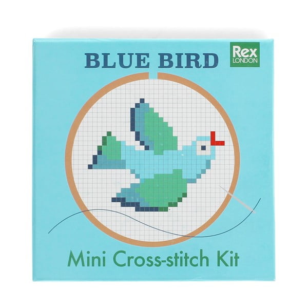 Kreatív készlet Cross-stitch Kit Blue Bird – Rex London