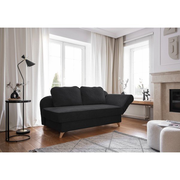 Antracitszürke kordbársony heverő (jobb oldali) Chic Charlotte – Miuform-image-1