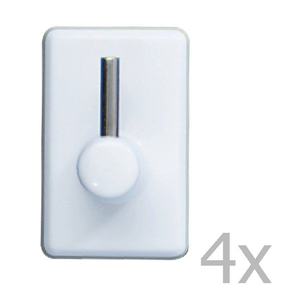 Curtain Hooks White 4 db fali akasztó - Wenko-image-1