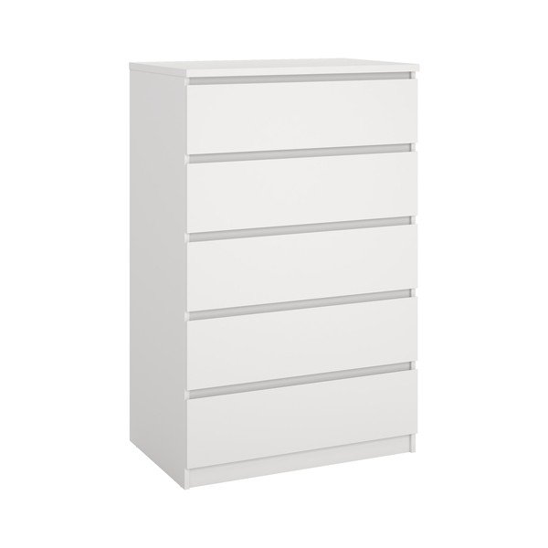 Fehér komód 77x121x50 cm Naia – Tvilum