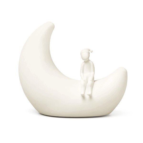 Elefántcsont színű gyerek éjjelilámpa Moon Off-White – Cam Cam Copenhagen