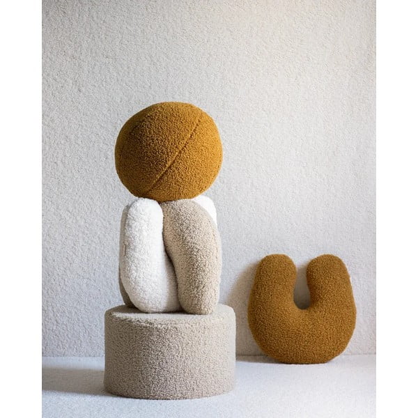 Világosbarna buklé párna gyerek kanapéhoz U – Wigiwama-image-3