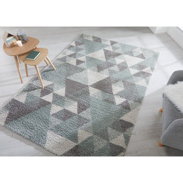 Nuru zöld-krémszínű szőnyeg, 160 x 230 cm - Flair Rugs-image-1